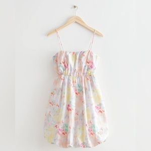 & Other Stories Bubble Mini Dress